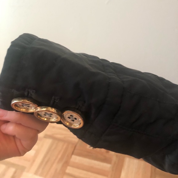 Juicy Couture Coat  Black Puffer Jacket Hooded Fur - Picture 9 of 10